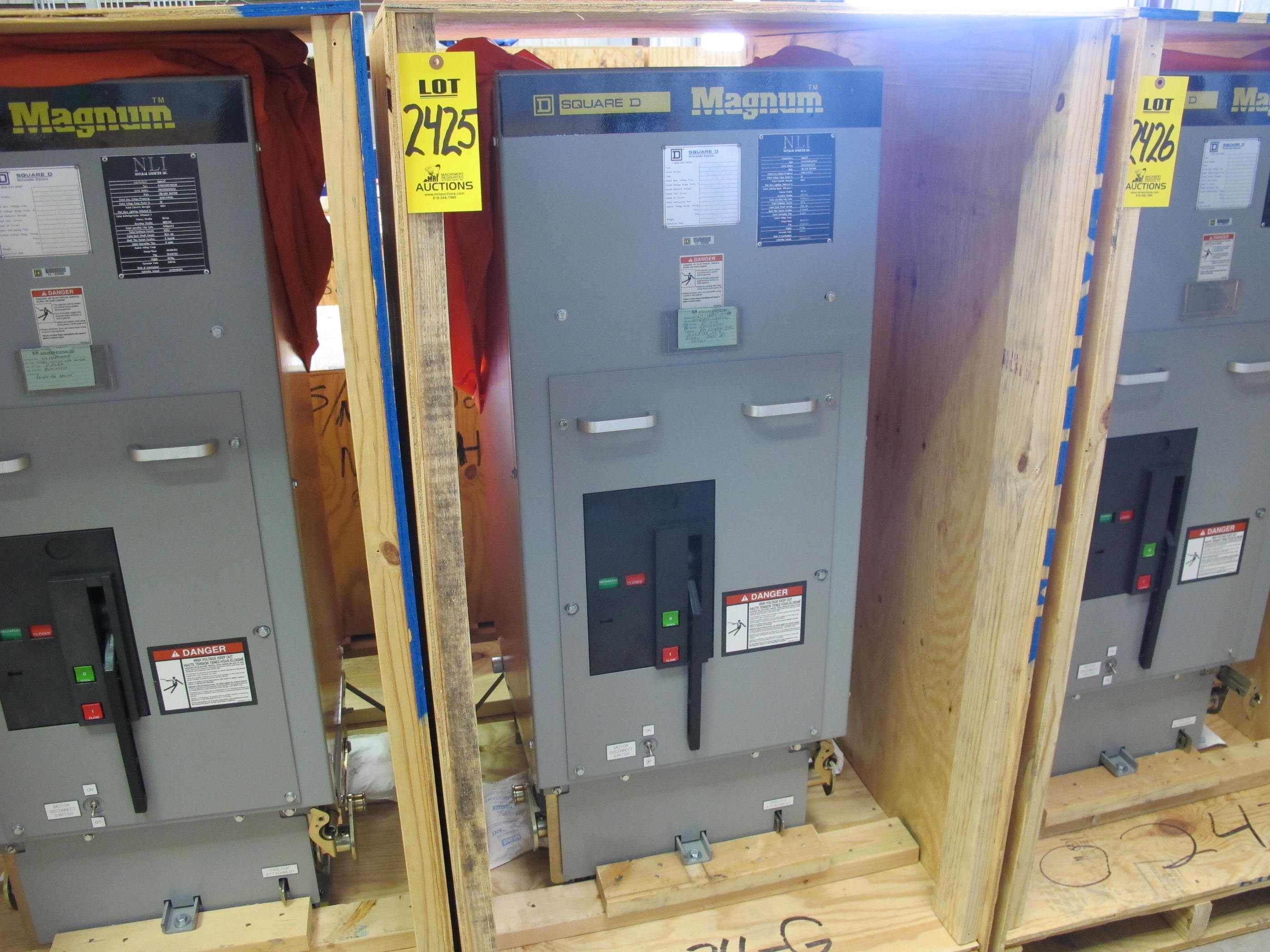 BREAKER, CIRCUIT TYPE, POWER KIND, 1200 AMP RATING, 4160 VOLT RATING, 3 POLE. ROLL-IN REPLACEMENTS FOR ABB 5HK350-1200. PART # 5ISB2-350-1200SR (W-44) LOADING & HANDLING FEE $15-